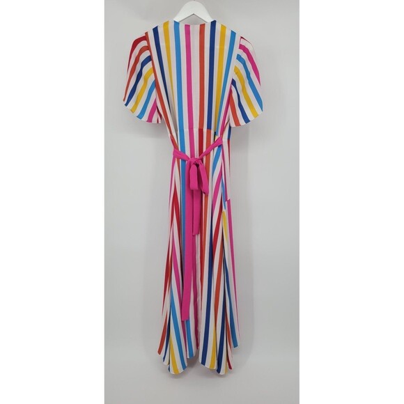 Color Me Courtney Taira Short Sleeve Wrap Dress  Size Small Retail $230 - Picture 4 of 8